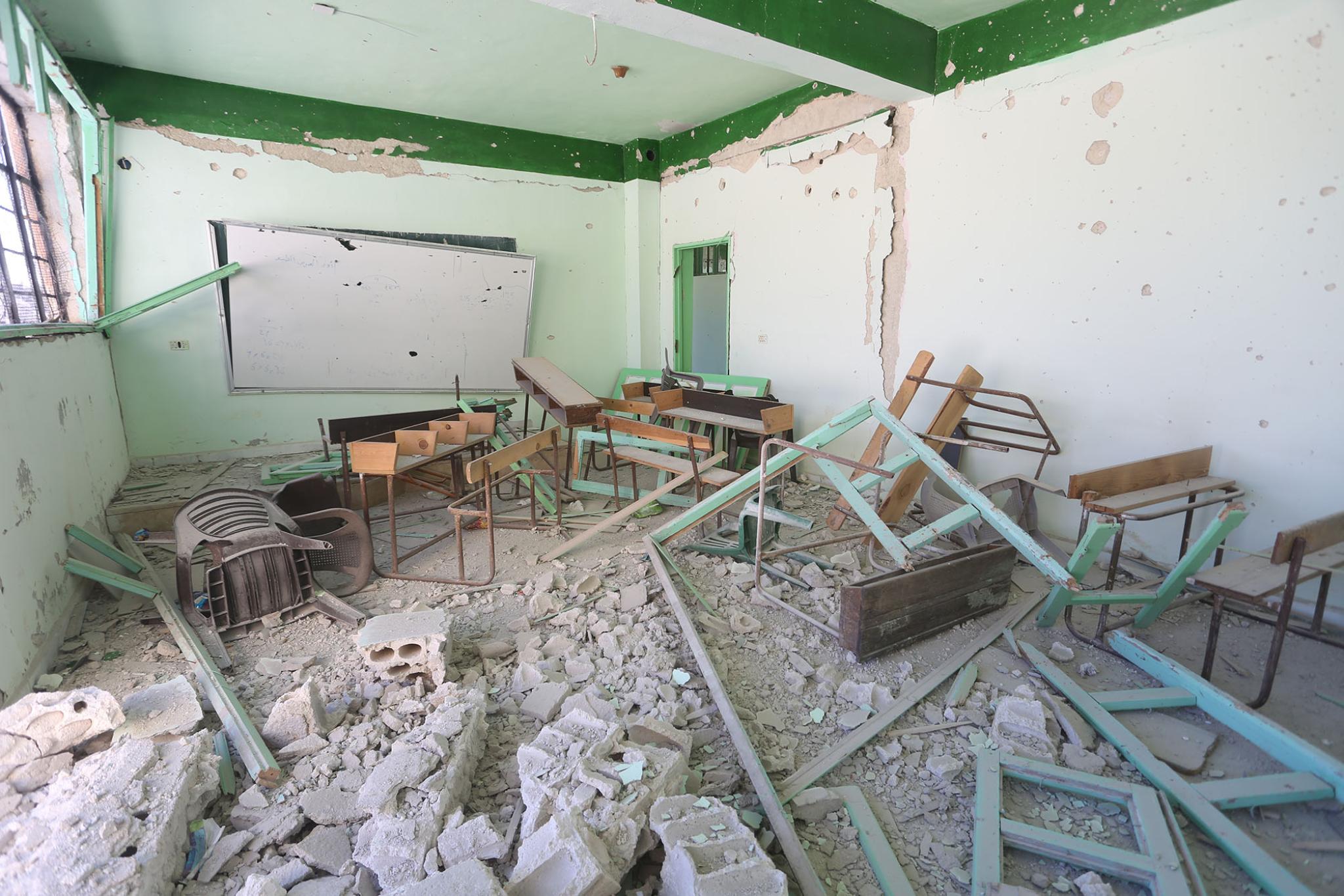 Kansafra elementary school,  Syrian Arab Republic 2020  © UNICEF/UNI310496/Suleiman