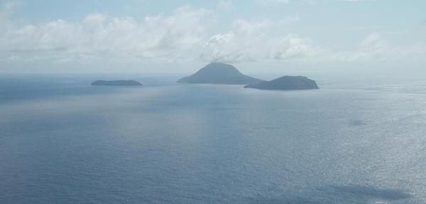 Tongariki Island, at the centre. Chris Ballard (2017)